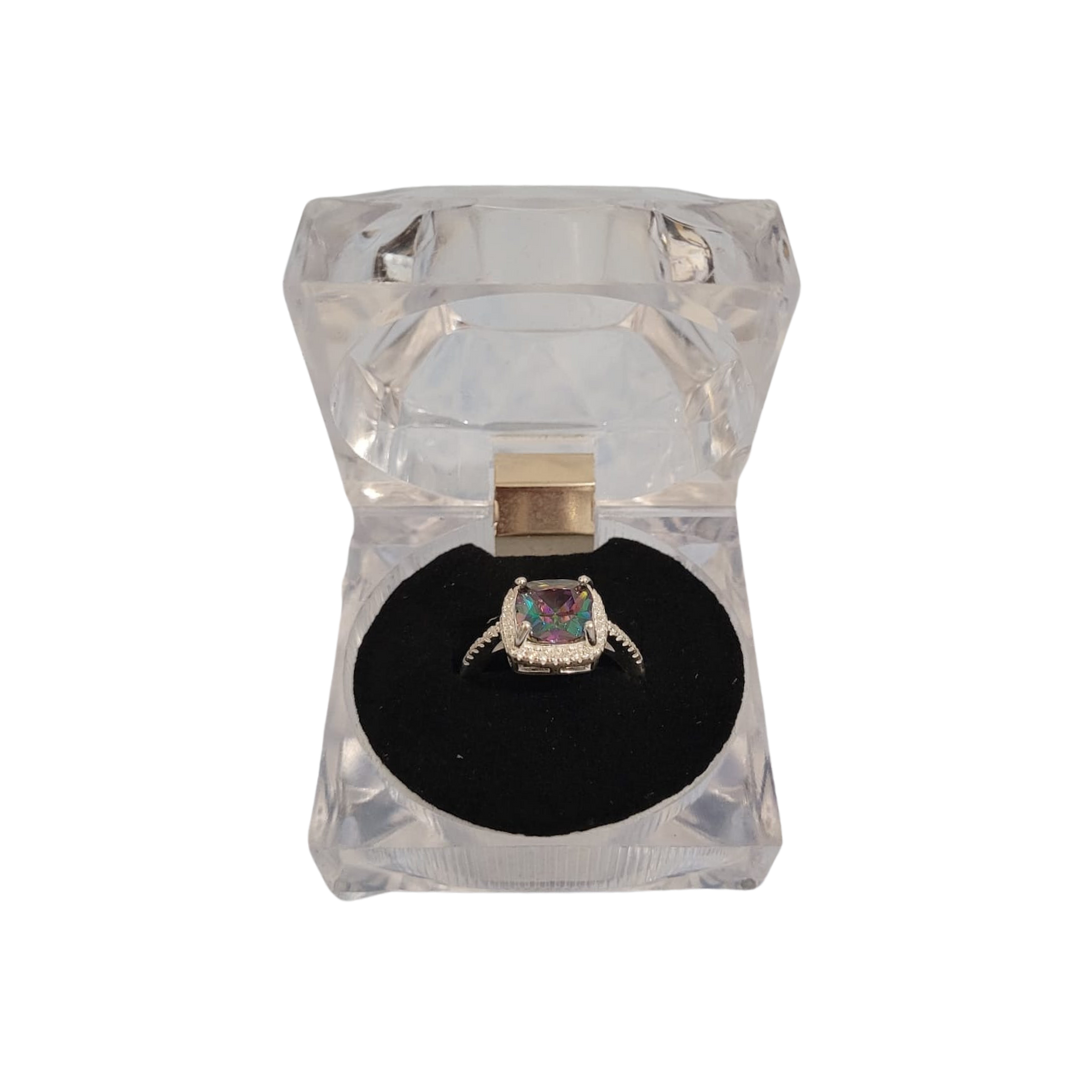 Caja acrílica para anillos grandes