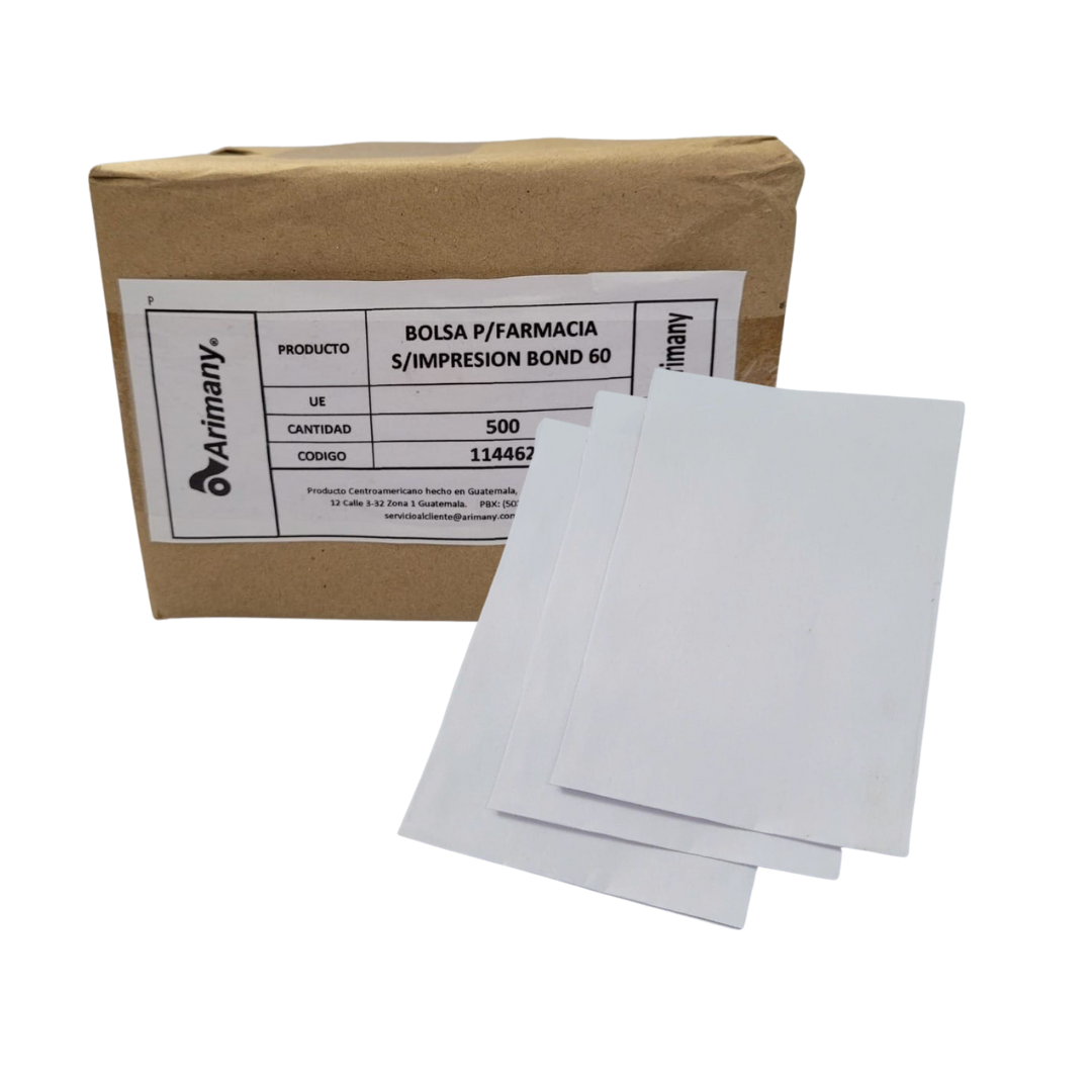 Sobres para farmacia de 500 unidades