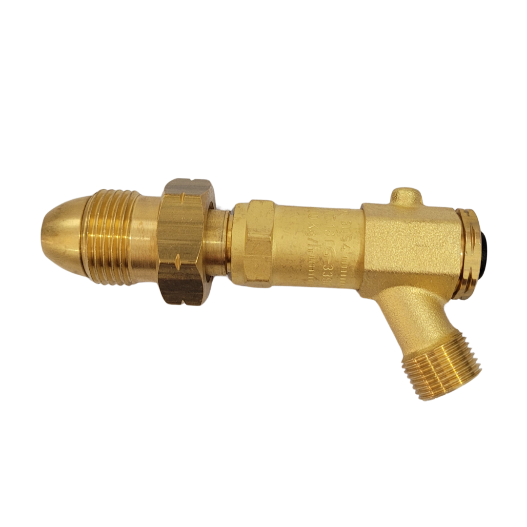 Adaptador con válvula de seguridad